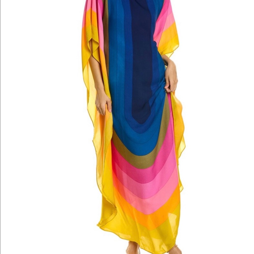 Trina Turk Bright Blue Prism Dress - Picture 6 of 11